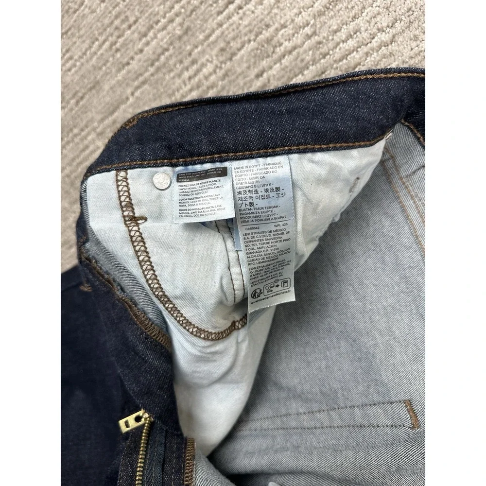 Levi's 502 Flex Tapered Leg Denim Jeans 40X32 Fits 40x30 Mens Dark Stretch NWT